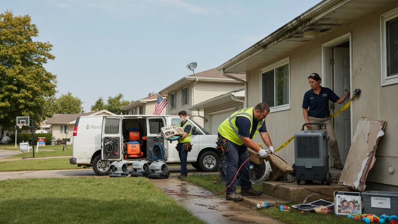 Water Damage Restoration in Sciota, IL near me